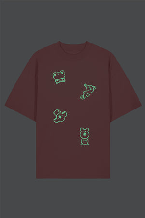 Unisex Tričko ANIMALS ružové