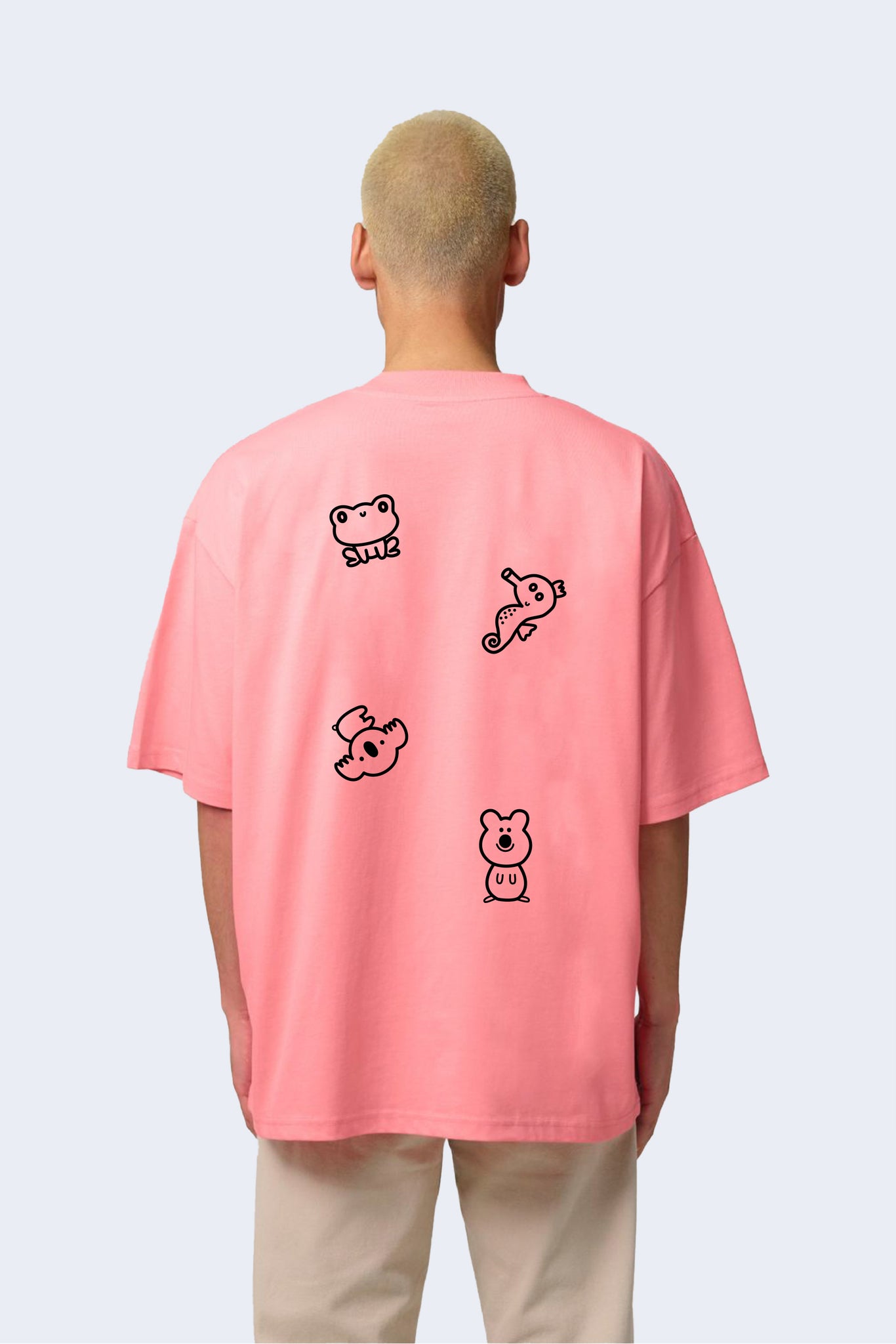Unisex Tričko ANIMALS ružové