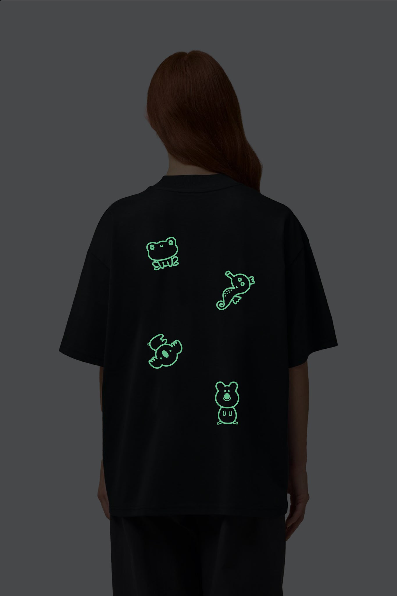 Unisex Tričko ANIMALS čierne