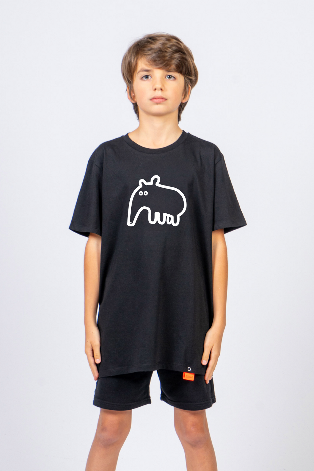 Detské Tričko TAPÍR čierne