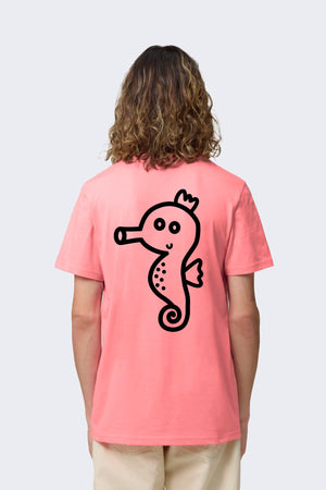 Unisex Tričko MORSKÝ KONÍK ružové