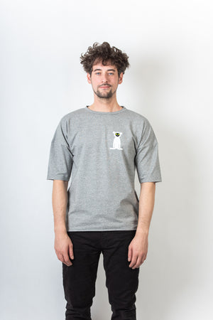Unisex Top LEMUR sivý