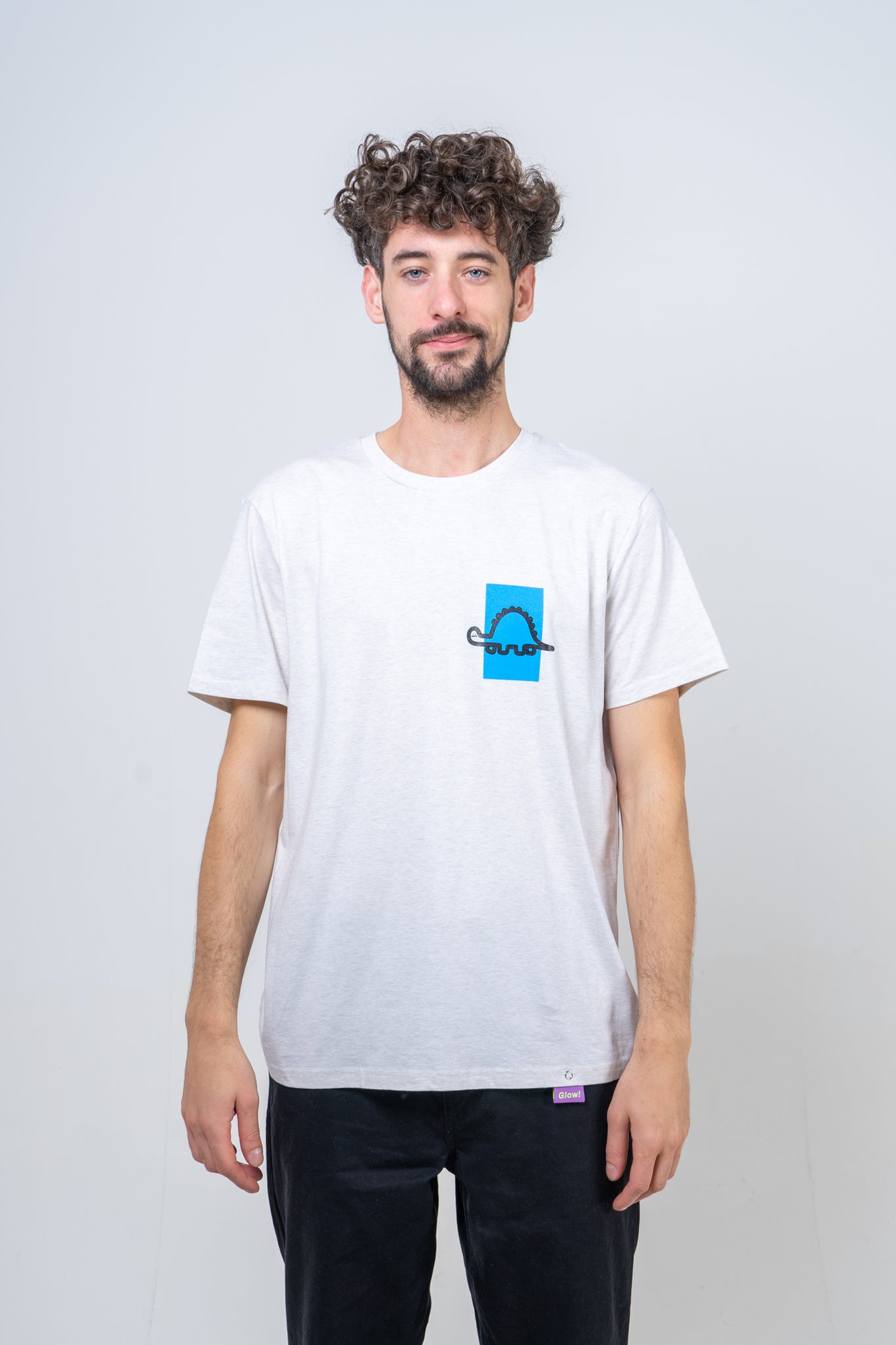 Unisex Tričko STEGOSAURUS Sivé