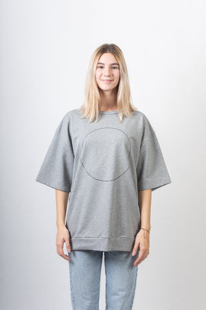 Unisex Top GLOW sivý