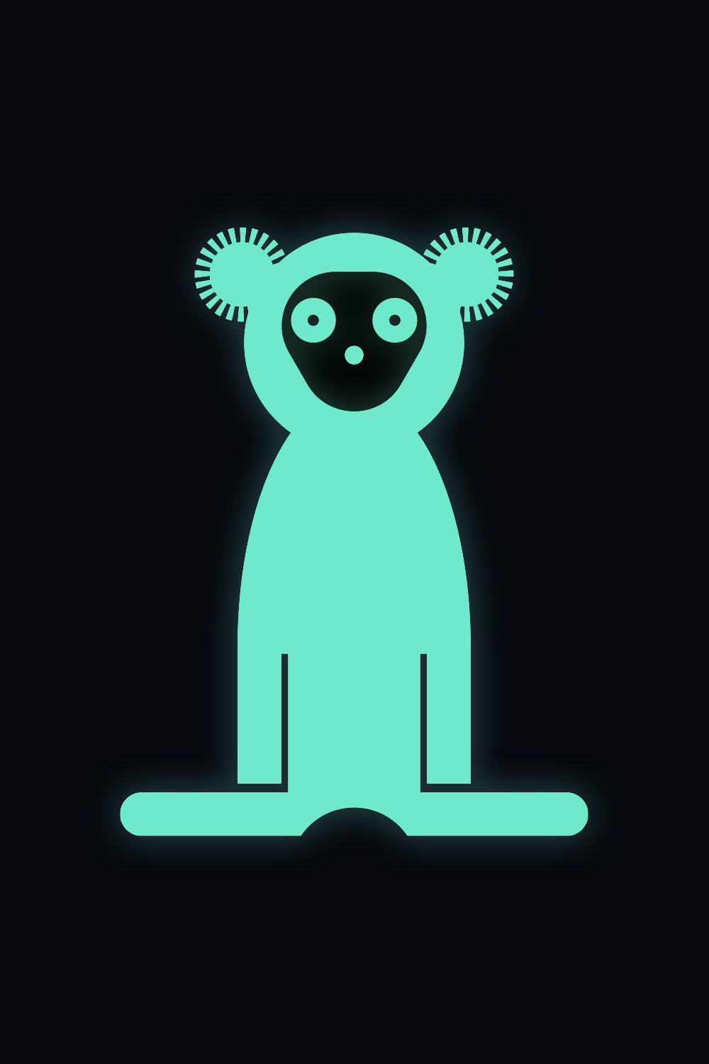 Unisex Mikina LEMUR čierna